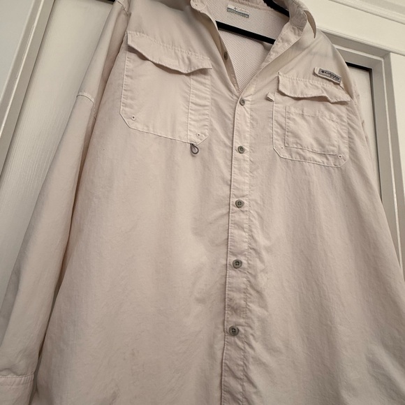 Columbia Cream Button-Up Shirt - Picture 2 of 8